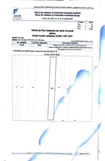OPORTUNITATE| Teren intravilan 5.000 mp | Ghionea – Ulmi – Giurgiu |dubla D - 2