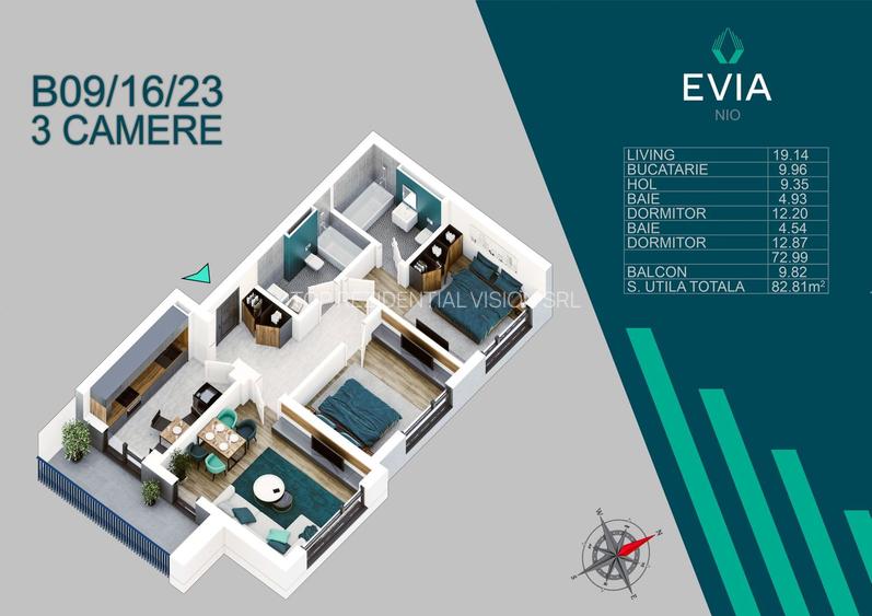 AP. 3CAM.PROIECTUL PREMIUM EVIA / METROU N. TECLU,SCOALA BRAUNER! - 11