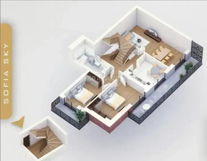 Duplex spectaculos cu 5 camere în zona Pallady - 7