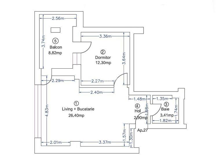 2 CAMERE | PIPERA IVORY | ROND OMV | PRIMA INCHIRIERE | PARCARE - 1