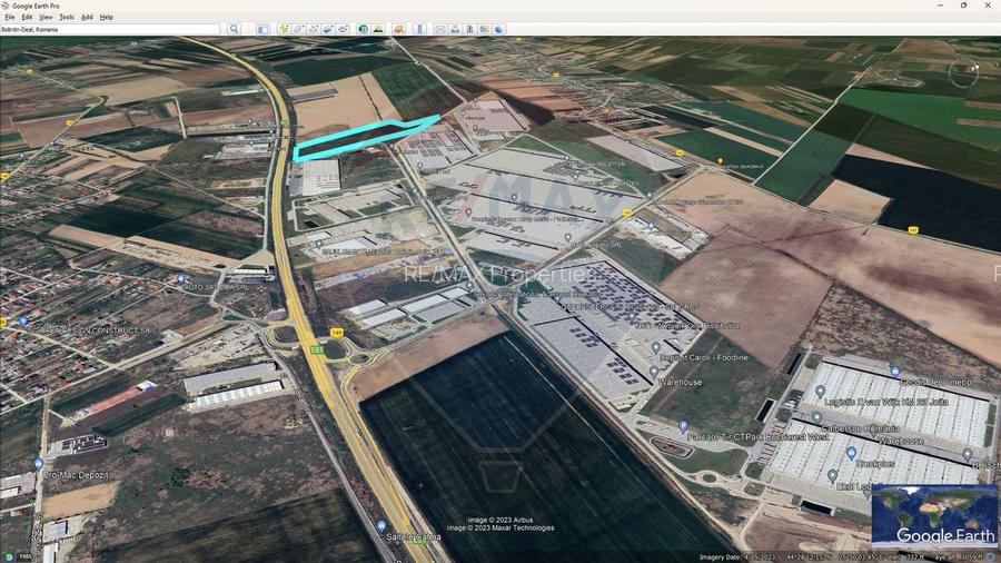 Teren 9.3 ha, Bolintin-Deal / Autostrada A1,  km 23 - 3