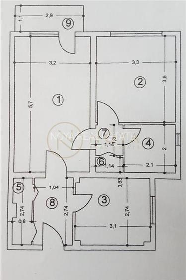 Apartament cu 2 camere in zona Sebastian Vulcan 13 Septembrie - 16
