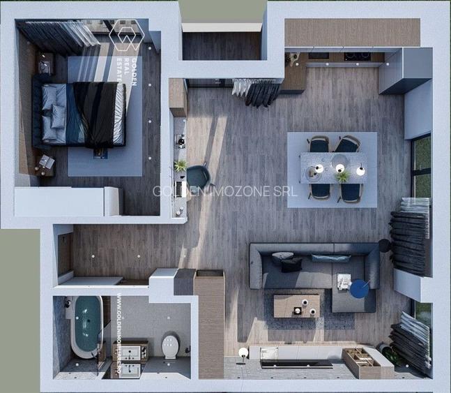 Apartament nou, 2 camere, Calea Torontalului-Comision  0% - 14