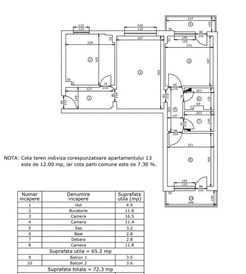 3 camere Podu Roș (1001 Articole) | renovat | 2 balcoane | 10 min Palas - 9