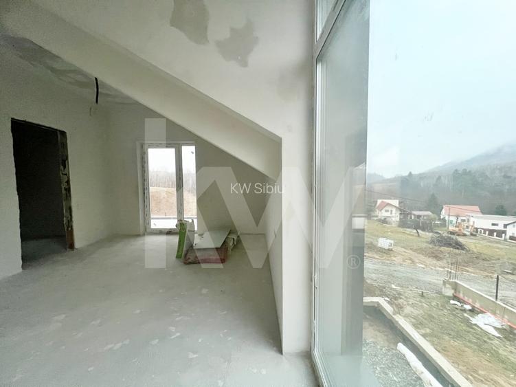 Casă modernă cu panoramă Făgăraș și Cisnădioara, curte mare, premium lux - 6