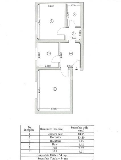 Bloc Nou/Girocului - Apartament decomandat cu 2 camere - 12