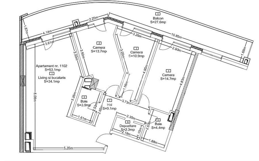 0% comision | Apartament 4 camere | Terasă generoasă | Wings Cluj - 1
