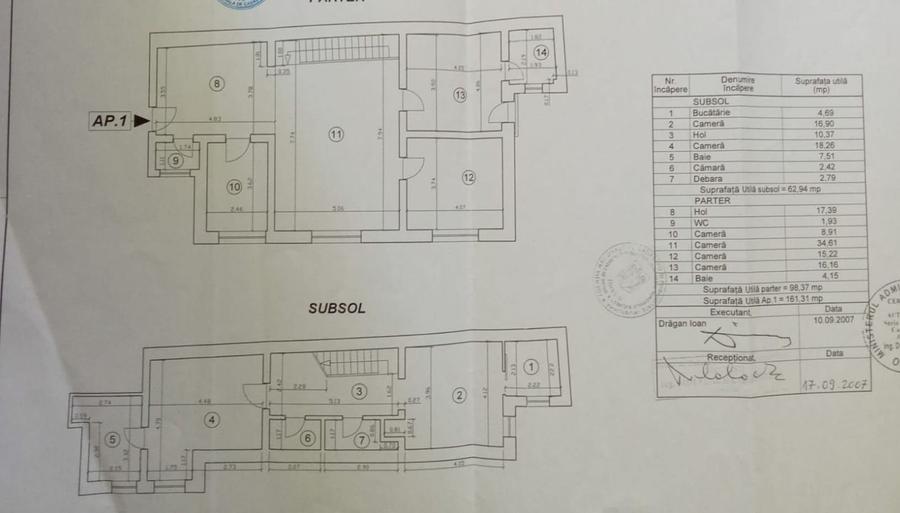 Apartament 5 camere 161 mp, zona Decebal, bloc 2006, curte, ideal investitie