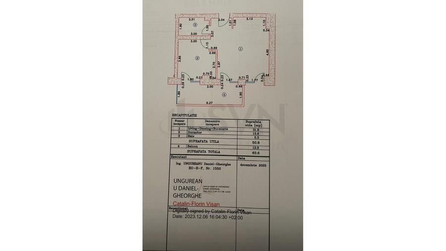 REA1026592 Apartament 2 camere cu parcare subterana