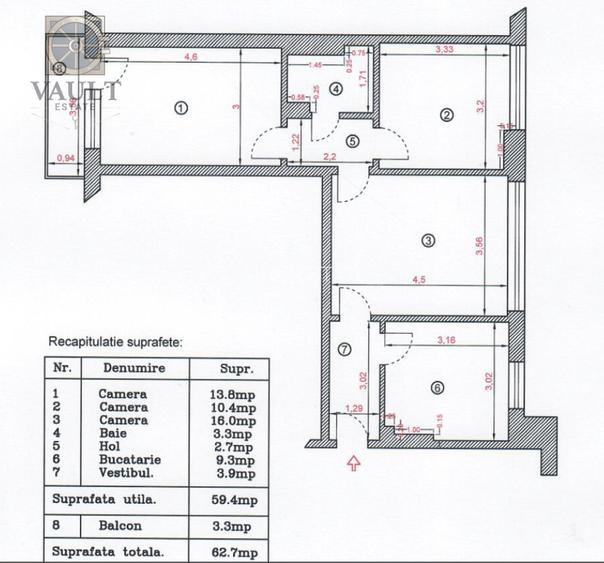 Apartament 2 camera - 6 minute metrou Obor- Urgenta 1 - 1