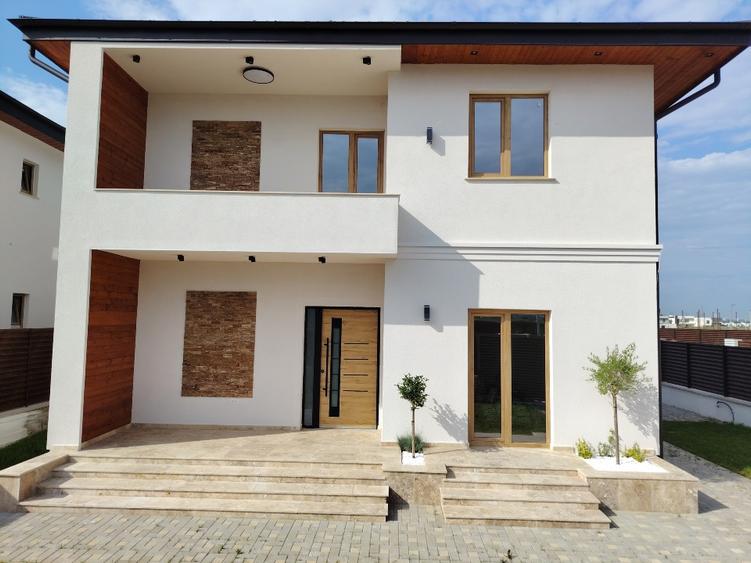 Vila Dobroiesti 5camere, 3 bai, cartier rezidențial, strada Asfaltata
