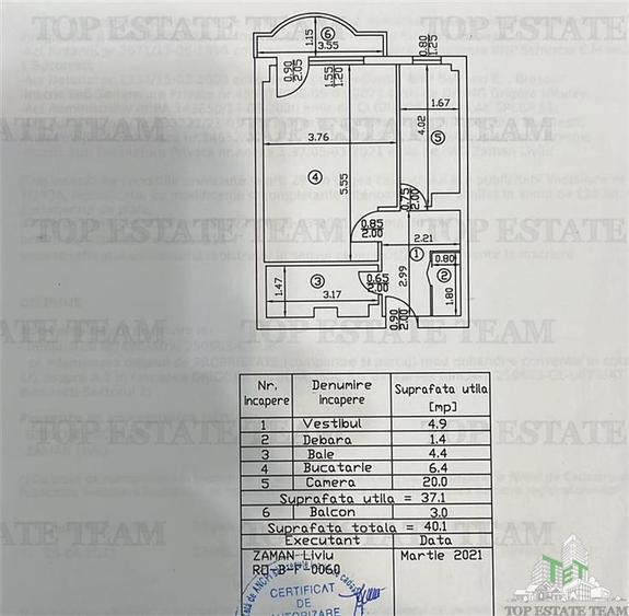 Vanzare garsoniera Domenii- Mihalache imobil 1983 etaj inferior