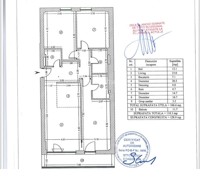Apartament 4 camere-decomandat+boxa+parcare-mobilat-zona Timpuri Noi - 13