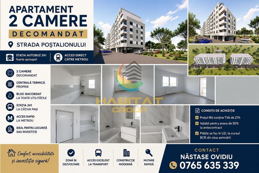 Vanzare Apartament 2 camere Strada Poștalionului