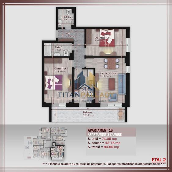 3 Camere 85 Mp,Imob Stil Boutique, Titan Pallady-Nicolae Teclu,Metrou