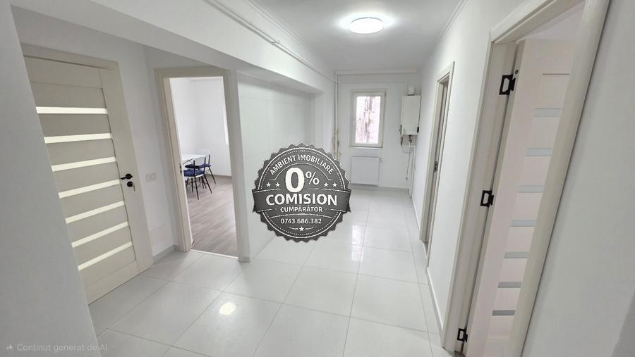 Apartament cu 3 camere, etaj 3, renovat total, VASLUI zona CENTRU-AUROCOR;