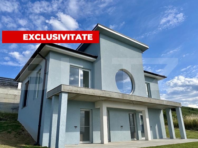 EXCLUSIV: Casă modernă, terasă panoramică, teren 500 mp, Apahida