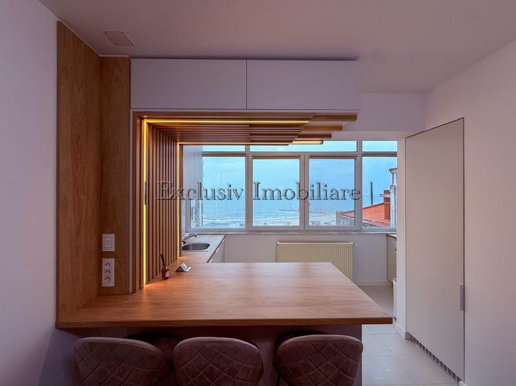 Apartament vedere frontala la mare | Bloc nou - Renovat | Piata Ovidiu | Parcare