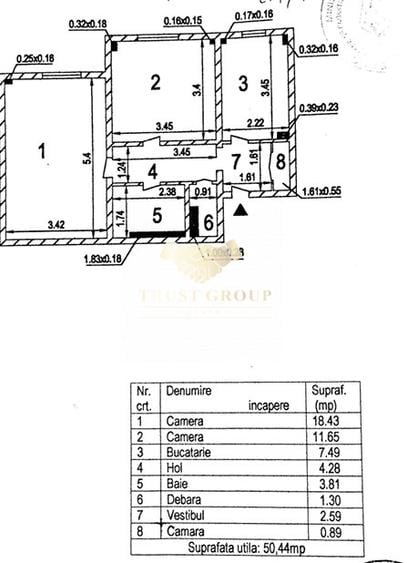 Apartament 2 camere | Decomandat | 50 mp | Turda | Parter - 11