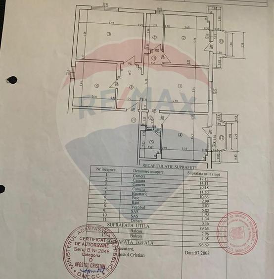Apartament cu 4 camere de vânzare în zona Sebastian