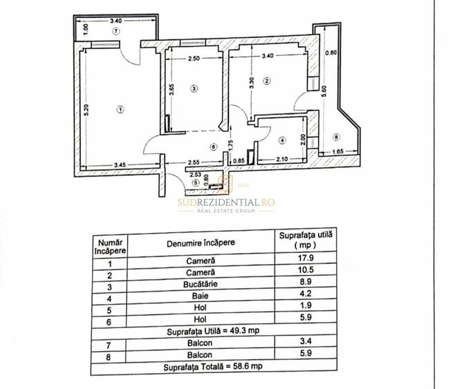 Apartament 2 camere de închiriat – Brâncoveanu / Parcul Tineretului - 1