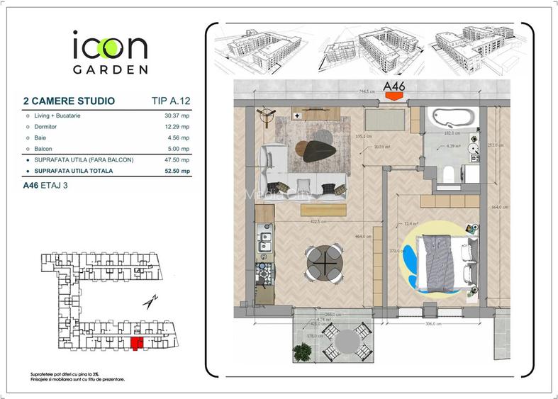 Apartament 2 camere, ansamblu finalizat. Programează o vizionare! - 5