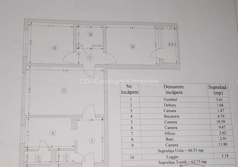 Apartament 3 camere, etaj 1, bloc reabilitat I Drumul Taberei - 8