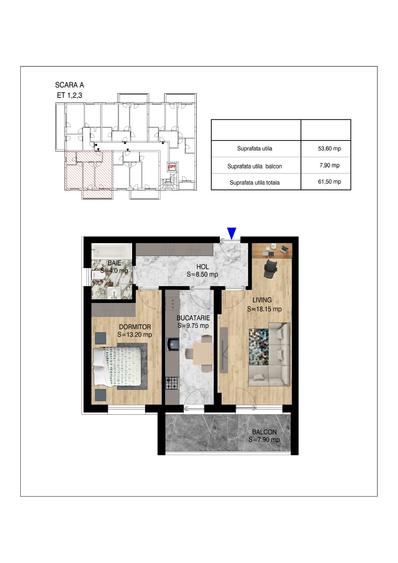 Ap 2 camere bloc 2026, 2 lifturi, INCALZIRE IN PARDOSEALA, predare SEPTEMBRIE