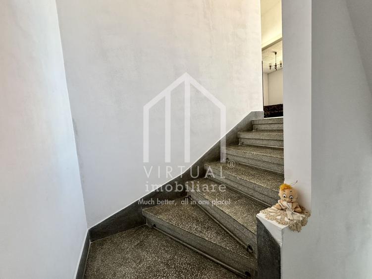 Casa singur in curte, 4 camere, 106mp utili + balcon, spatiu comercial