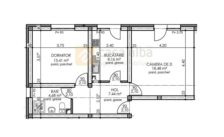 Pret excelent | 2 camere decomandat | la cheie, Manta Rosie