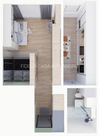 Apartament 1 camera de vanzare Bucium - 2