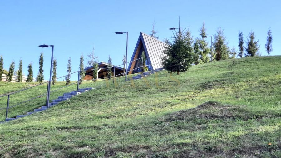 Teren 34,5 ari + cabana A-frame Colibita – ideal pentru resort, spa sau pensiune