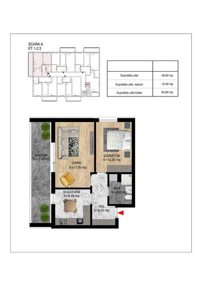 Ap 2 camere bloc 2026, 2 lifturi, INCALZIRE IN PARDOSEALA, predare SEPTEMBRIE