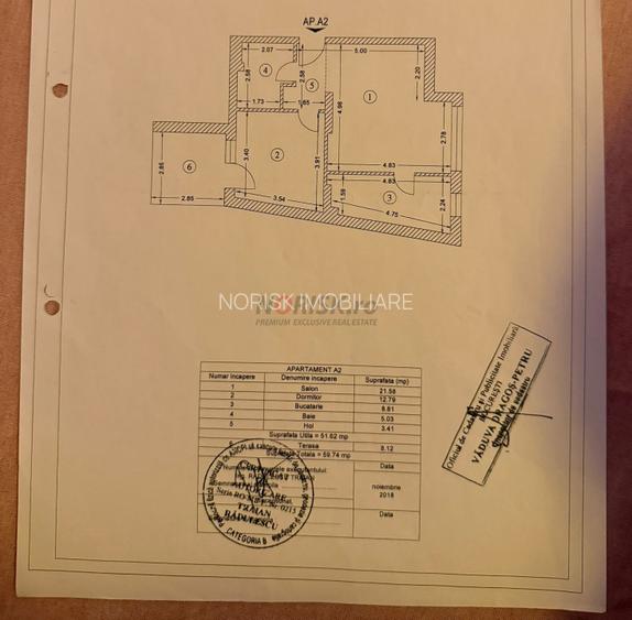 2 Camere | 60mp | Decomandat | Marriott | Terasa | Mobilat/Utilat  - 10