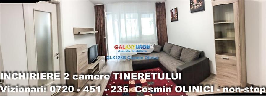 Inchiriere apartament 2 camere Tineretului vedere parc mobilat - 12