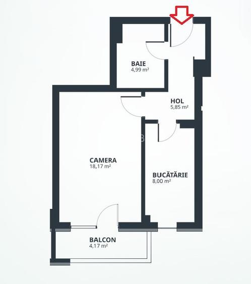 Apartament o camera Tatarasi - 42mp - mutare imediata. - 13