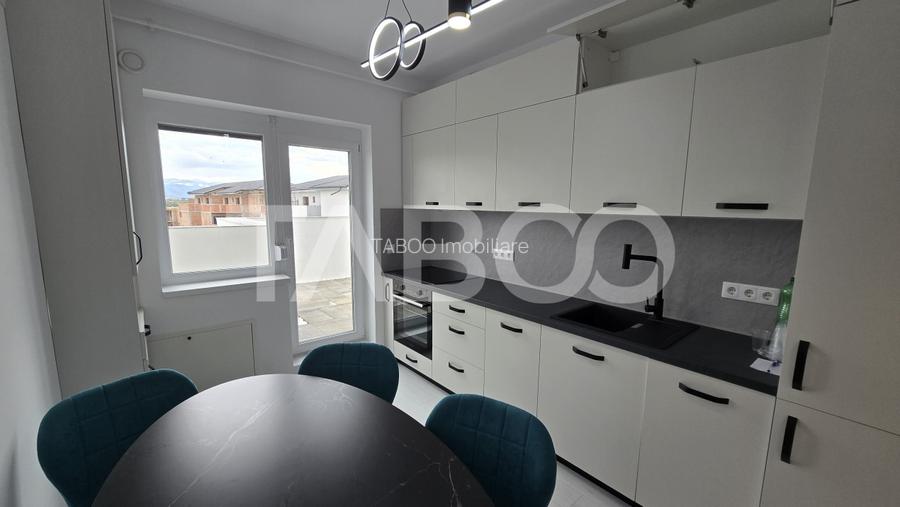 Penthouse de inchiriat Tineretului Sibiu 2 camere 2 terase parcare - 4