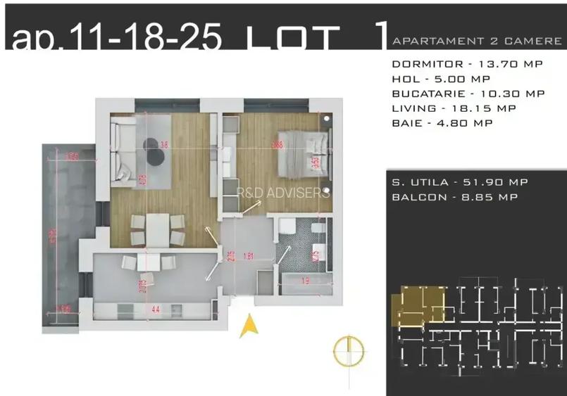 Oferta Parcare Apartament 2 Camere Decomandat Metrou Sector 3 - 4