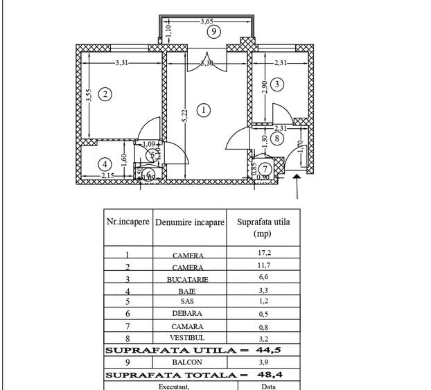 Basarabia-N. Grigorescu-Aleea Budacu, 1/4, metrou, contorizare individuala gaz. - 20