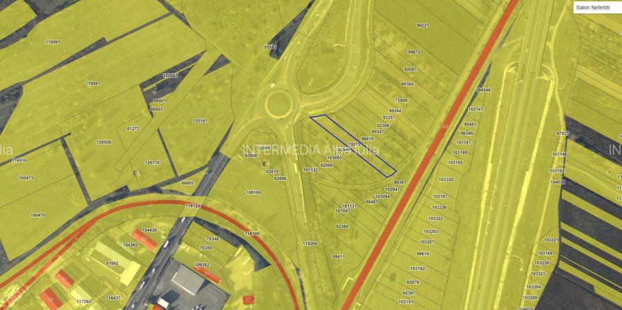 VANZARE Teren Intravilan 2040 mp D= 19 m. Alba Iulia iesire spre Cluj Utilitati - 5