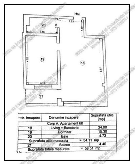 🙋EuroMATERNA🔸2 Camere Decomandate 59m²  Mobilat Utilat Centrala Loc PARCARE - 9