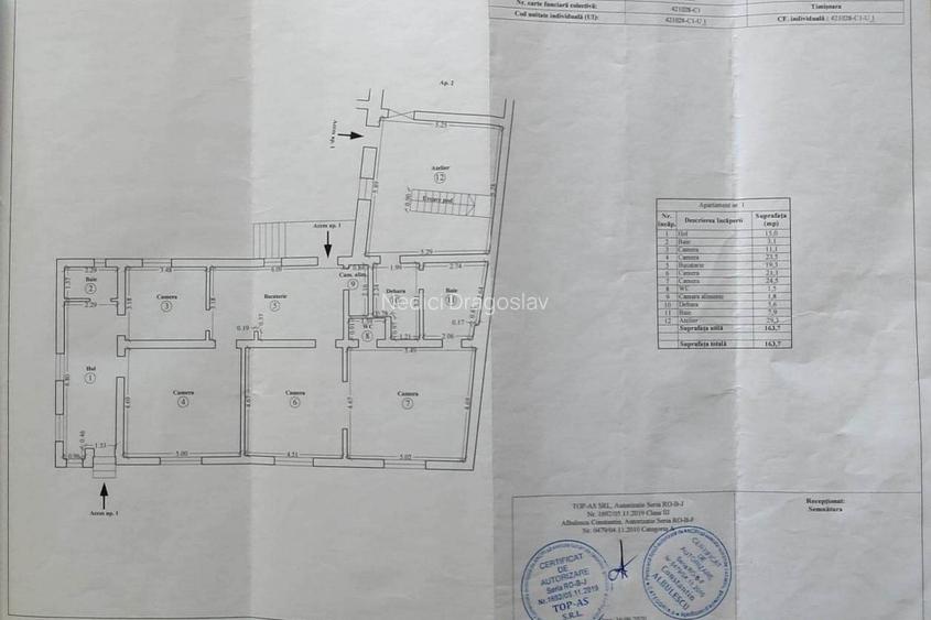 Vand/schimb apartament la casa pe cal Torontalului, artera ,cu front  de 26ml - 7