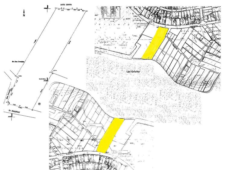 Teren 5963 mp deschidere lac Grivita 42 m cu deschidere la strazi 77 m - 1