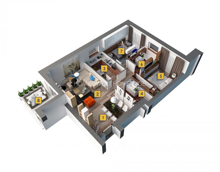 Apartament 3 camere cu gradina proprie | Str. Dambovicioarei | Zona exclusivista - 4