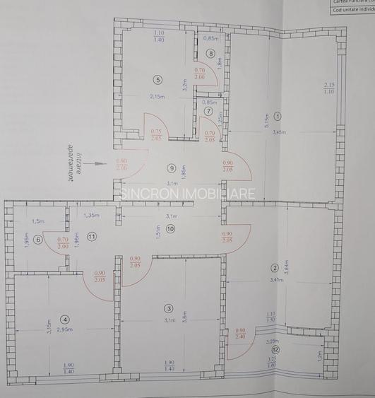 4 camere decomandat, centrală, boxă, etaj 1, 2 băi, Aleea Giurgeni - 1 Decembrie - 15