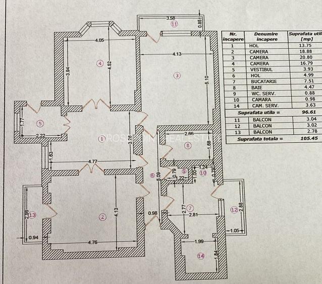 Apartament 4 camere de vanzare - 1