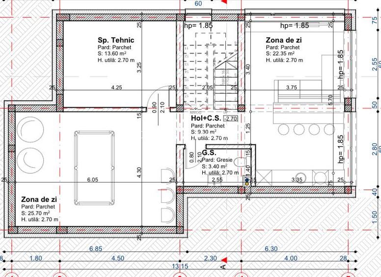 Copou Sararie . casa individuala , 210 mp + 500 mp teren - 6