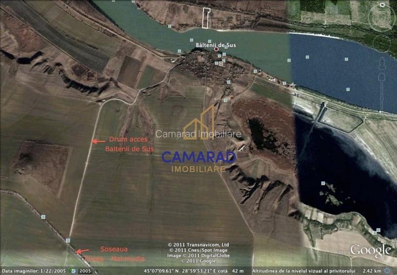 Teren de vânzare | Deschidere la Dunare | Băltenii de Sus, Com. Beștepe, Tulcea - 8