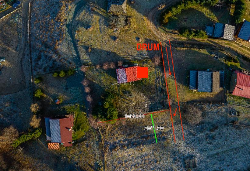 Teren intravilan pentru cabană | Someșu Rece | panoramă, liniște, 24 km Cluj - 3