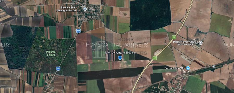 Teren extravilan 5500 mp - 3